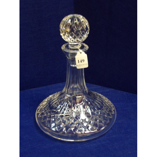 149 - A Waterford crystal ship's decanter - maker marked