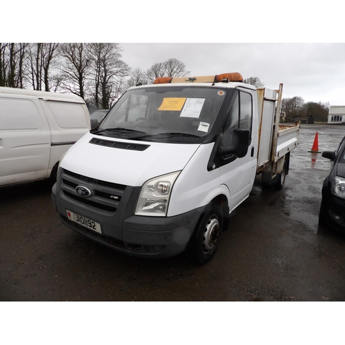 14 - A 2008 Ford Transit 350M 2.4 TDCi twin wheel tipper J101192 (diesel/manual), odometer reading 81,144... 