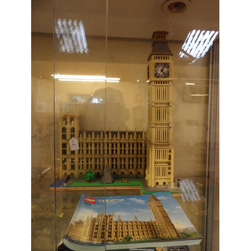 344 - A Lego Creator model of The Houses of Parliament and Big Ben no. 10253