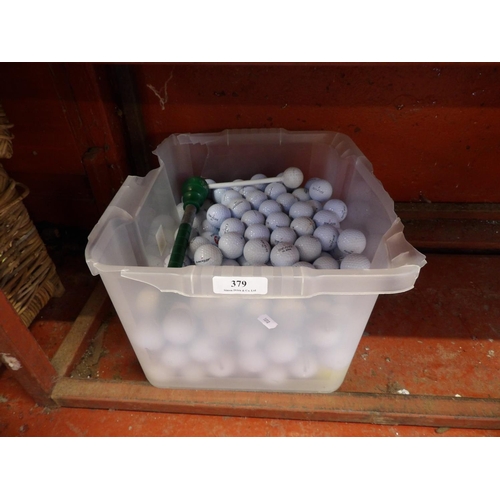 379 - A large quantity of golf balls