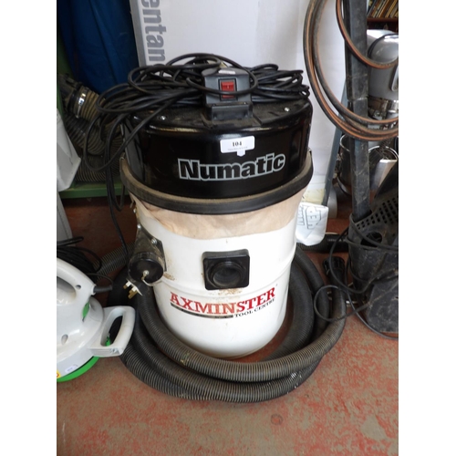 104 - An Axminster Numatic commercial vacuum/dust extractor