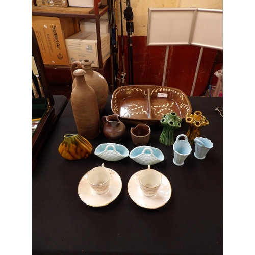 406 - Assorted stone ware, china, souvenir ware etc.