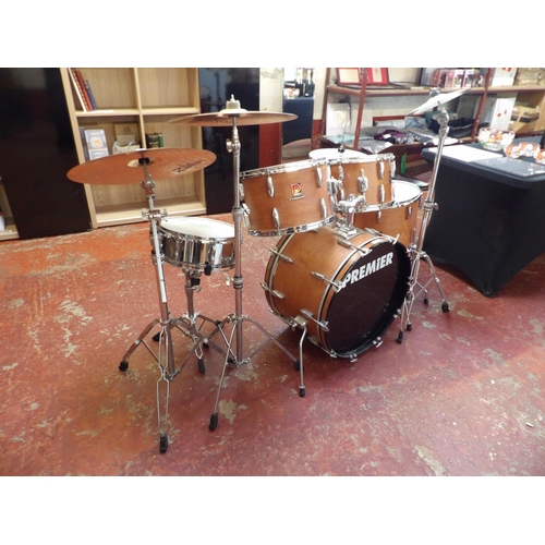 413 - A Premier Crown drum kit