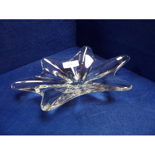 156 - A Baccarat glass centre piece (maker marked)