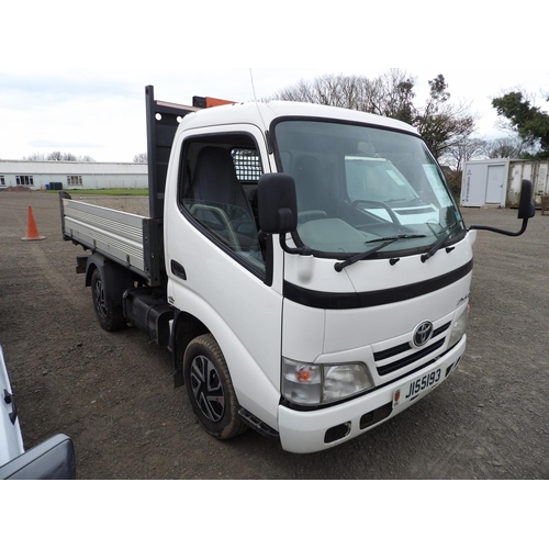 13 - A 2008 Toyota Dyna 300 D4D 3.0 TDi tipper fitted a loading crane J155193 (diesel/manual), odometer r... 