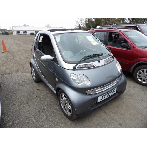 8 - A 2002 Smart Passion 0.6 convertible J70965 (petrol/automatic), odometer reading 62,858 miles - inte... 