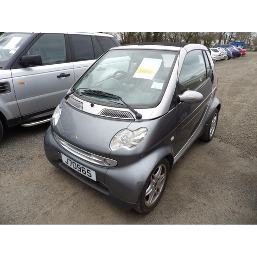 8 - A 2002 Smart Passion 0.6 convertible J70965 (petrol/automatic), odometer reading 62,858 miles - inte... 