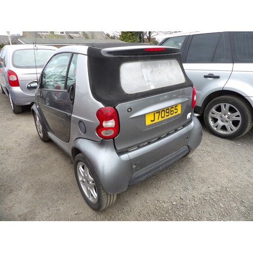 8 - A 2002 Smart Passion 0.6 convertible J70965 (petrol/automatic), odometer reading 62,858 miles - inte... 