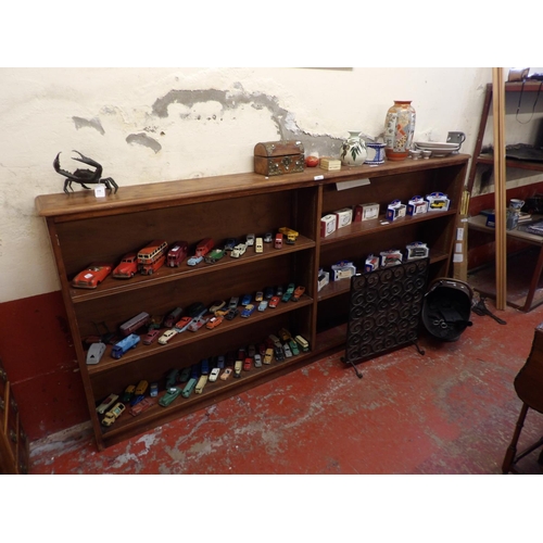 362 - A mahogany three tier open bookcase