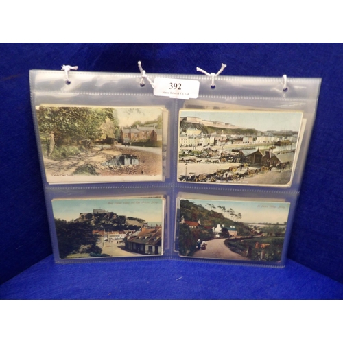 392 - A collection of vintage postcards pertaining to Jersey