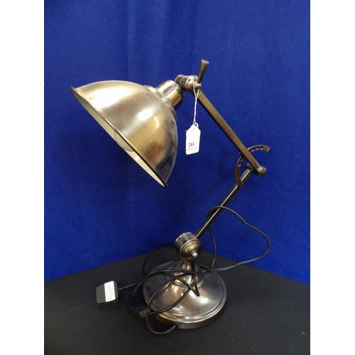 241 - A chrome angle poise desk lamp