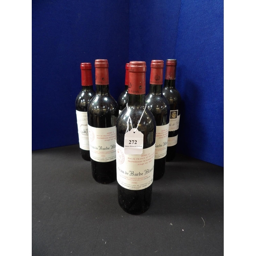 272 - Six bottles of assorted red wines