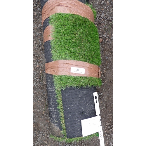 20 - A roll of Miami 30mm artificial grass - 1.4m x 4m