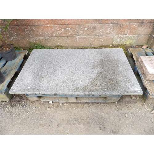 48 - A polished grey granite slab - 64