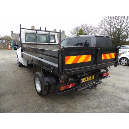 10 - A 2007 Ford Transit T350M 2.4 TDCi tipper J42785 (diesel/manual), odometer reading 103,121 miles - d... 