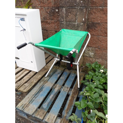 58 - An aluminium folding garden barrow