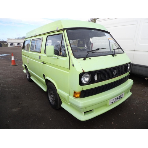 11 - A 1984 Volkswagen Devon Sunrise Transporter 2.0 camper van J28410 (petrol/manual), odometer reading ... 