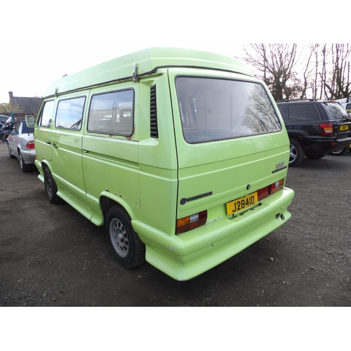 11 - A 1984 Volkswagen Devon Sunrise Transporter 2.0 camper van J28410 (petrol/manual), odometer reading ... 