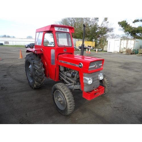 13 - A 1967 Massey Ferguson 135 45hp tractor J34489, odometer reading 9 hours (from rebuild) - reconditio... 