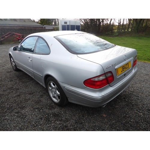 2 - J8423 - A four digit registration mark assigned to a 2001 Mercedes-Benz CLK320 Avantgarde 3.2 coupe ... 