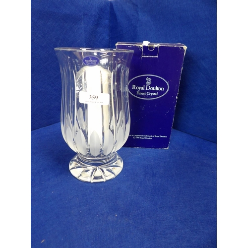 359 - A Royal Doulton crystal candle stand