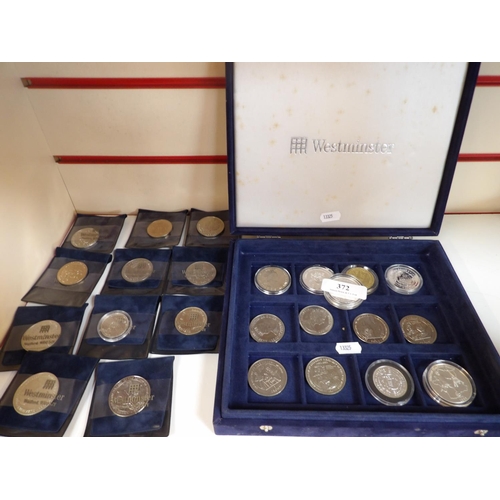 A range of Westminster commemorative coins