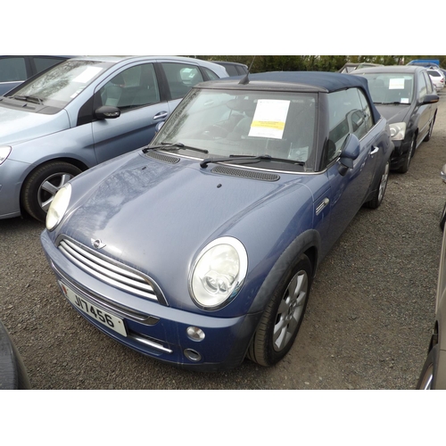 12 - A 2005 Mini Cooper 1.6 convertible J17456 (petrol/manual), odometer reading 65,056 miles - brake pad... 