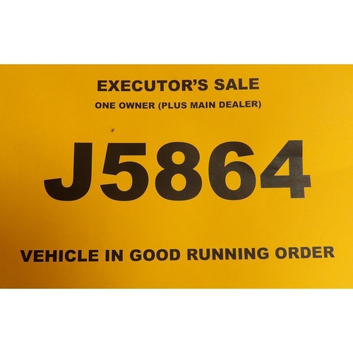 3 - J5864 - a four digit registration mark assigned to a 2002 Ford Fiesta Freestyle 1.25 five door hatch... 