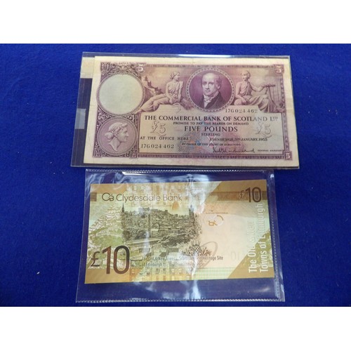 274 - Seven vintage Scottish bank notes, two of which pertain to Jack Nicklaus