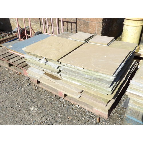 40 - A pallet of oriental sandstone paving