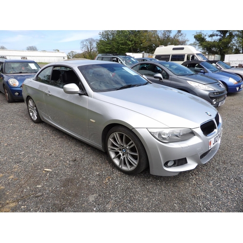 2 - A 2011 BMW 320D M-Sport 2.0 convertible J127497 (diesel/automatic), odometer reading 39,406 miles