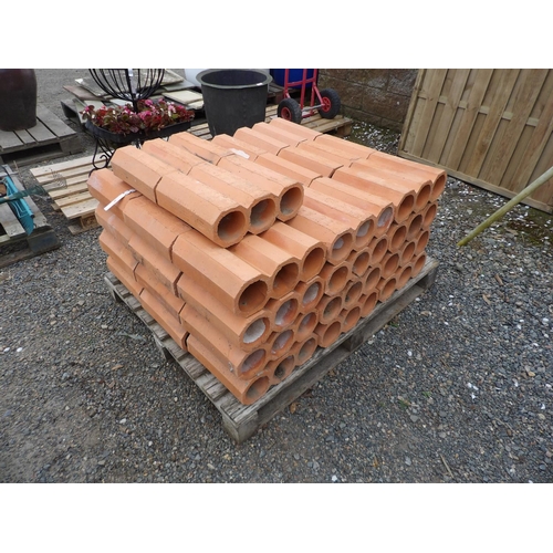 35 - A quantity of terracotta wine racks