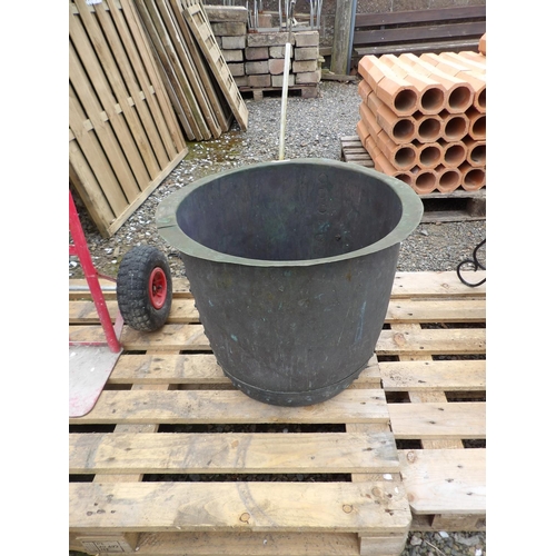 38 - A copper cauldron