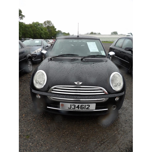 11 - A 2005 Mini Cooper 1.6 convertible (petrol/manual) J34612, odometer reading 94,144 miles