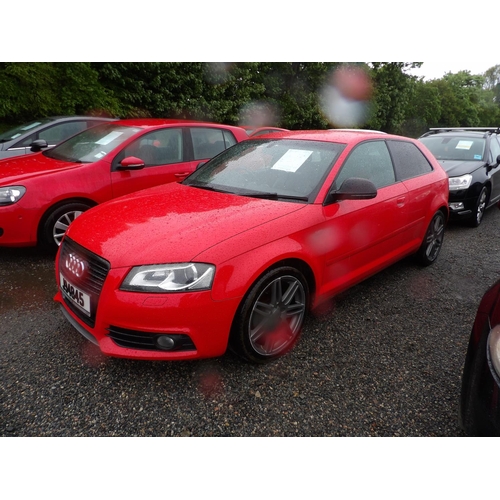 7 - A 2009 Audi A3 TDi 2.0 three door hatchback (diesel/manual) J94845, odometer reading 76,853 miles