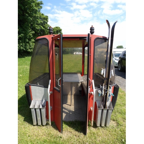 36 - An original Alpine ski lift gondola