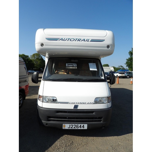 19 - A 2002 Fiat Ducato 14 2.8 JTD Autotrail 634 motorhome J22644 (diesel/manual), odometer reading 7,582... 