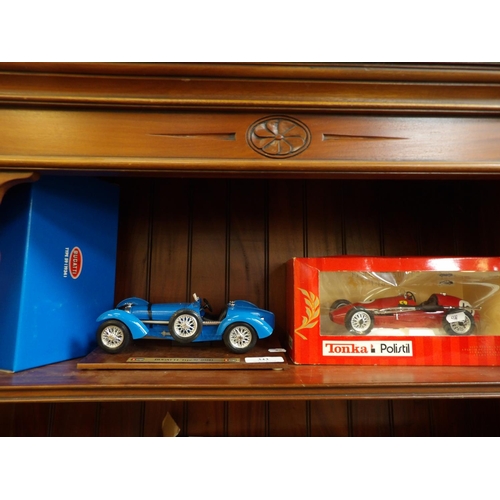 343 - Two diecast models of vintage motor cars by Burago and Tonka