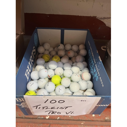 611 - A quantity of Titleist Pro VI golf balls, circa 100