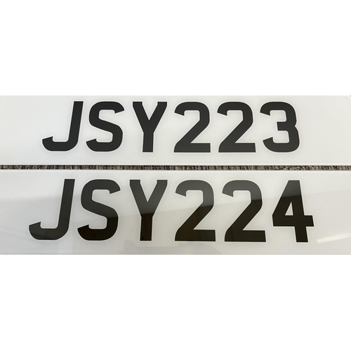 1 - JSY223 & JSY224 - a sequential pair of three digit JSY registration marks assigned to non-running ve... 