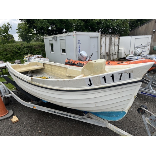 21 - An Orkney 16ft day/fishing boat JY1247 'Day Angler' and trailer