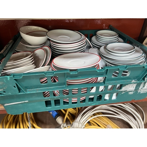 173 - A quantity of catering crockery by Jersey Pottery