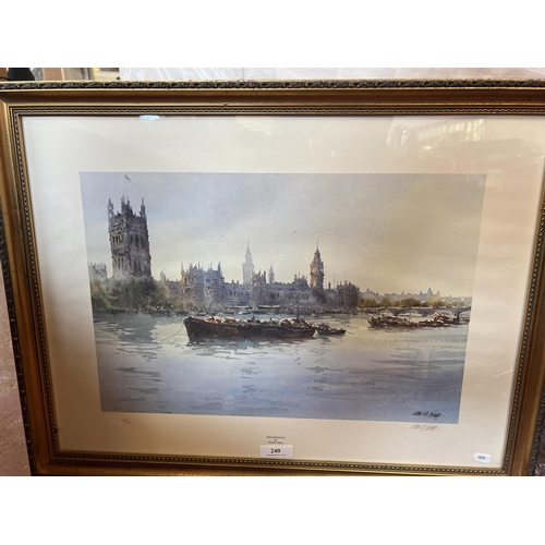 240 - Westminster by Robert Wade, limited edition signed print