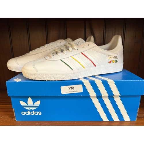 270 - A pair of Adidas Gazelle training shoes size 9 - new