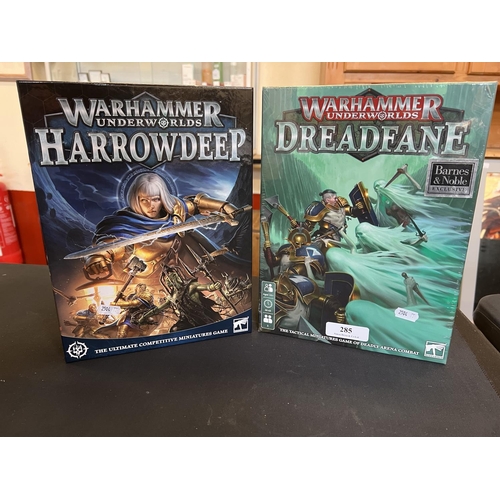 285 - Two Warhammer Underworlds competitive miniature games 'Harrowdeep' and 'Dreadfane'