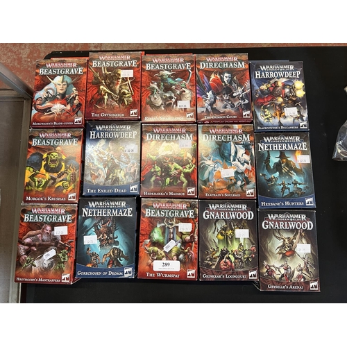 289 - Fifteen Warhammer Underworlds card sets