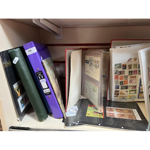 340 - An assortment of stamp albums