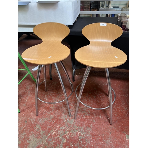 358 - A pair of contemporary breakfast stools