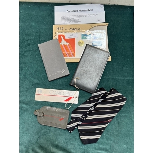 305 - An assortment of memorabilia pertaining to Concorde