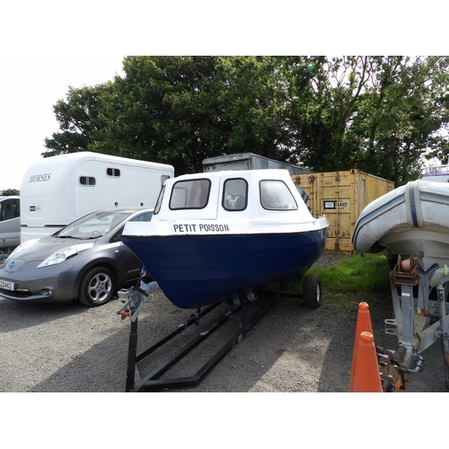 18 - A Pedro Fisherman 4.88 metre day boat JY2846 'Petit Poisson' with Yamaha 50hp outboard engine (sligh... 